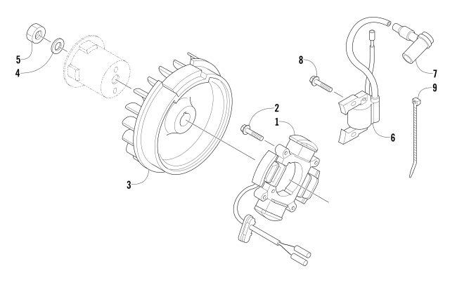 Parts Diagram for Arctic Cat 2016 ZR 120 SNOWMOBILE MAGNETO