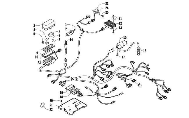 Parts Diagram for Arctic Cat 2010 700 H1 EFI 4X4 TBX ATV WIRING HARNESS ASSEMBLY