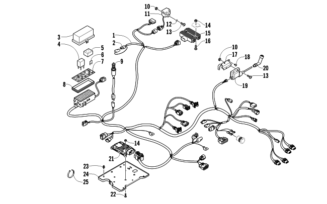 Parts Diagram for Arctic Cat 2010 450 EFI ATV WIRING HARNESS ASSEMBLY