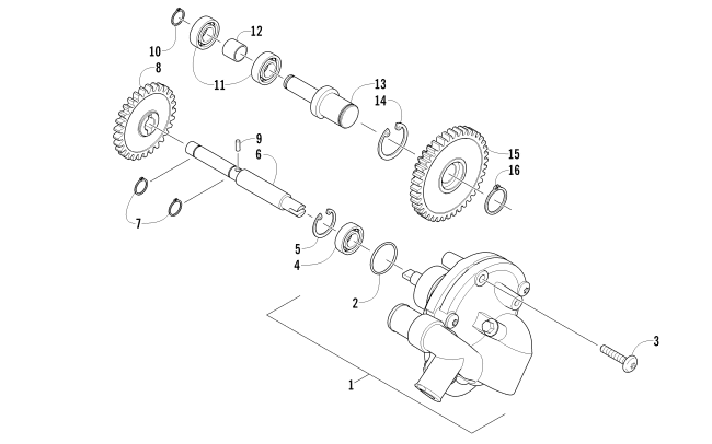 Parts Diagram for Arctic Cat 2012 1000 GT ATV WATER PUMP ASSEMBLY