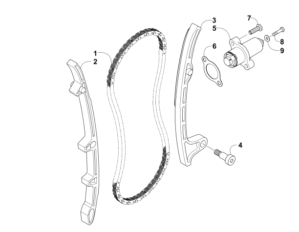 Parts Diagram for Arctic Cat 2013 WILDCAT 1000 LATE BUILD ATV CAM CHAIN ASSEMBLY