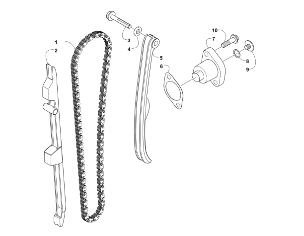 Parts Diagram for Arctic Cat 2015 PROWLER 500 HDX ATV CAM CHAIN ASSEMBLY