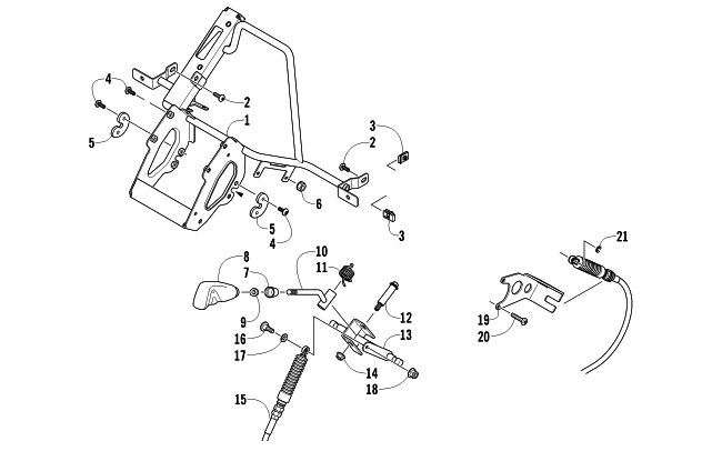 Parts Diagram for Arctic Cat 2011 PROWLER 1000 H2 EFI XTZ ATV SHIFTER ASSEMBLY