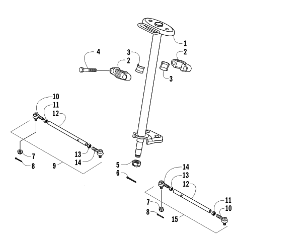 Parts Diagram for Arctic Cat 2015 90 2X4 DVX ATV STEERING POST ASSEMBLY