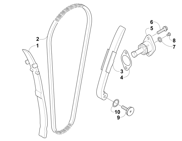 Parts Diagram for Arctic Cat 2014 90 2X4 UTILITY ATV CAM CHAIN ASSEMBLY