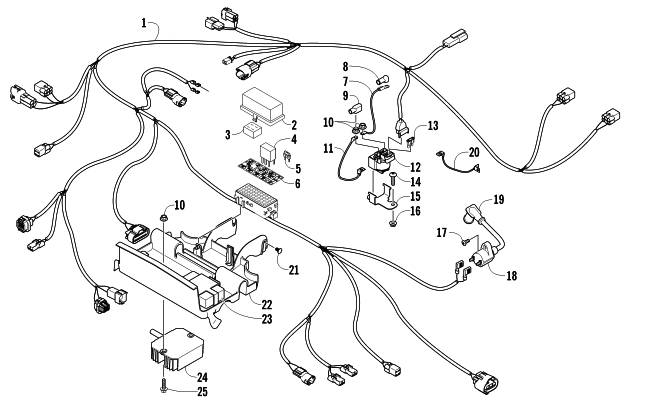 Parts Diagram for Arctic Cat 2010 366 4X4 ATV WIRING HARNESS ASSEMBLY