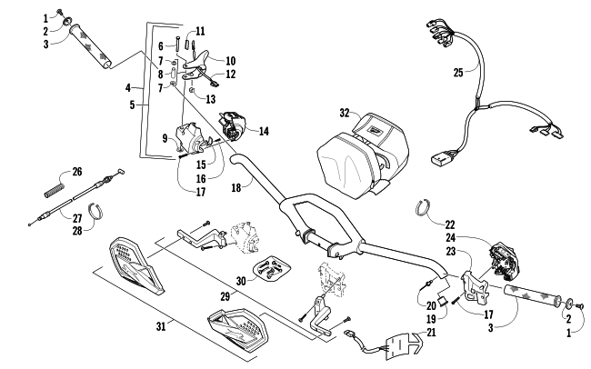 Parts Diagram for Arctic Cat 2011 M8 153 SNO PRO LTD SNOWMOBILE HANDLEBAR AND CONTROLS