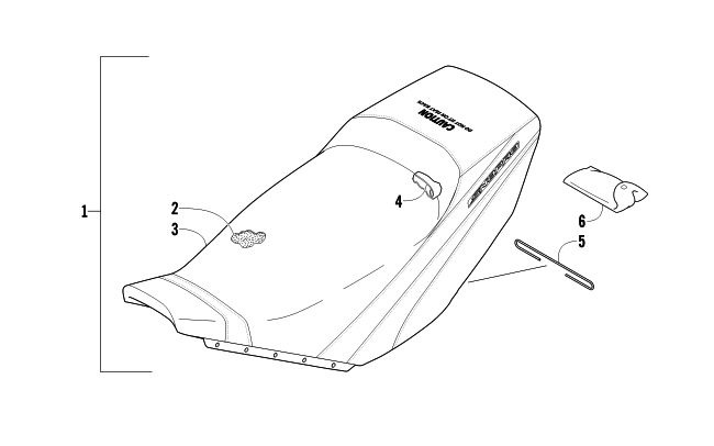 Parts Diagram for Arctic Cat 2011 ARCTIC CAT SNO PRO 600 SNOWMOBILE SEAT ASSEMBLY