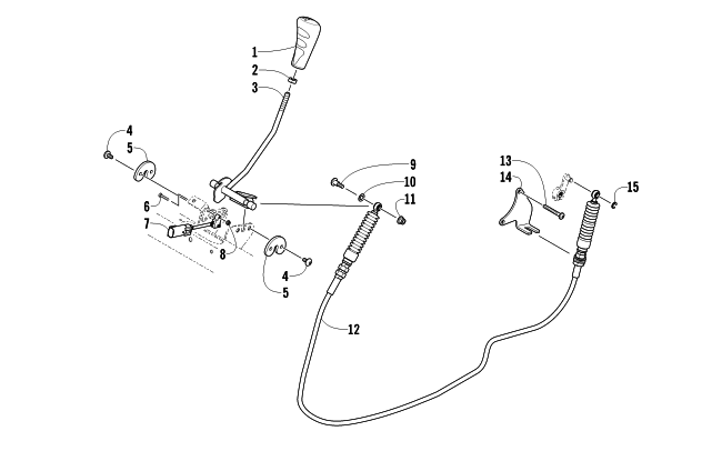 Parts Diagram for Arctic Cat 2011 PROWLER 700 HDX ATV SHIFTER ASSEMBLY