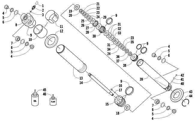 Parts Diagram for Arctic Cat 2011 PROWLER 700 HDX ATV REAR SUSPENSION SHOCK ABSORBER