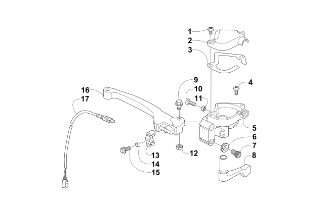 Parts Diagram for Arctic Cat 2015 150 UTILITY ATV THROTTLE CONTROL ASSEMBLY