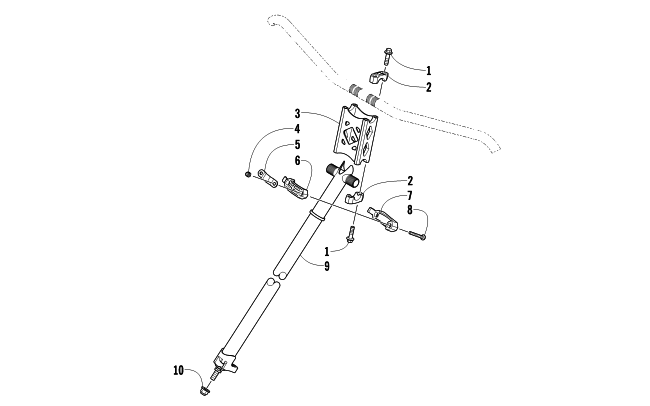 Parts Diagram for Arctic Cat 2013 F 800 SNO PRO RR SNOWMOBILE STEERING POST ASSEMBLY