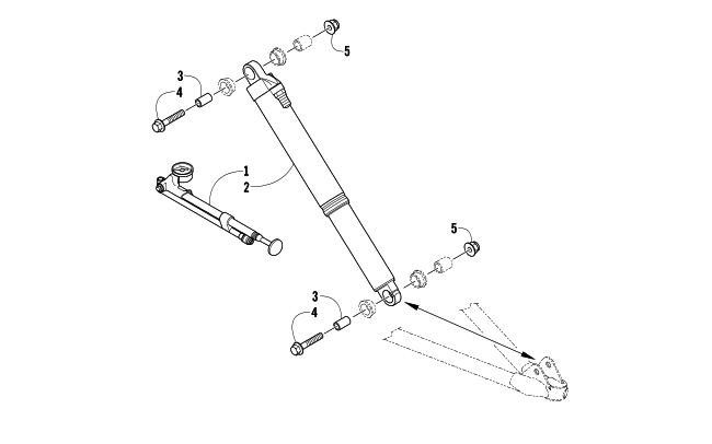 Parts Diagram for Arctic Cat 2012 F 800 SNO PRO ANNIVERSARY SNOWMOBILE SHOCK ABSORBER ASSEMBLY