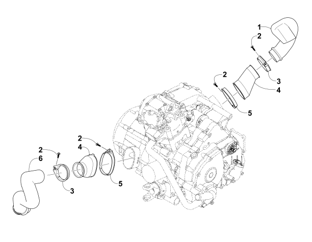 Parts Diagram for Arctic Cat 2016 ALTERRA 400 ATV CASE/BELT COOLING ASSEMBLY