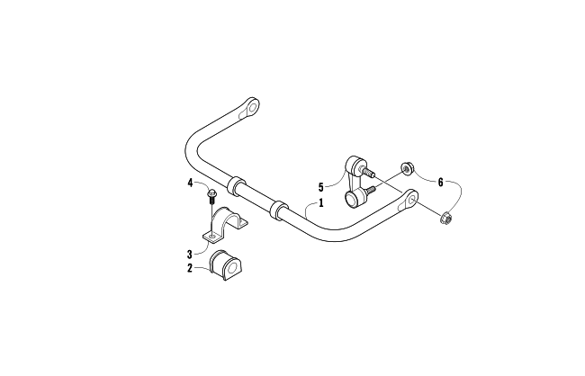 Parts Diagram for Arctic Cat 2015 XC 450 EFI ATV SWAY BAR ASSEMBLY