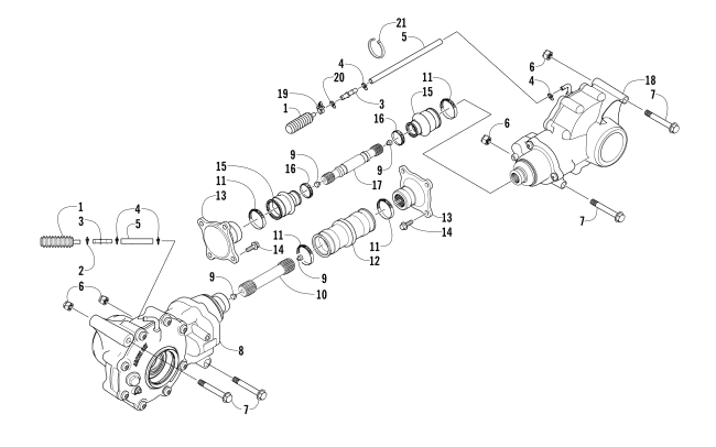 Parts Diagram for Arctic Cat 2012 350 CR ATV DRIVE TRAIN ASSEMBLY