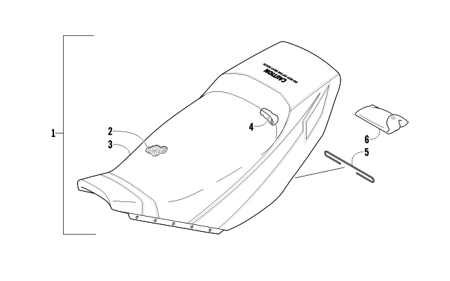 Parts Diagram for Arctic Cat 2012 ARCTIC CAT SNO PRO 500 SNOWMOBILE SEAT ASSEMBLY