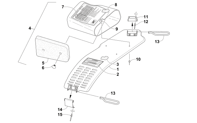 Parts Diagram for Arctic Cat 2013 F570 SNOWMOBILE BELT GUARD ASSEMBLY