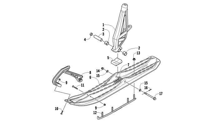 Parts Diagram for Arctic Cat 2012 M 800 SNO PRO 153 SNOWMOBILE SKI AND SPINDLE ASSEMBLY