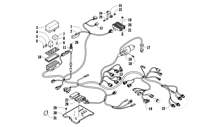 Parts Diagram for Arctic Cat 2012 700 MUD PRO LTD ATV WIRING HARNESS ASSEMBLY