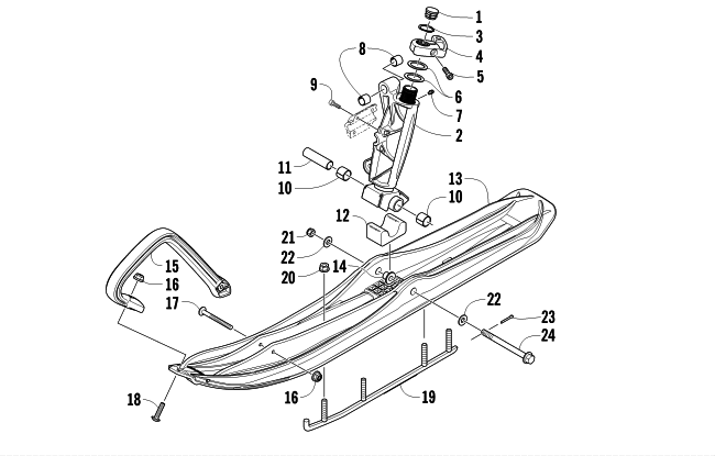 Parts Diagram for Arctic Cat 2012 T570 SNOWMOBILE SKI AND SPINDLE ASSEMBLY