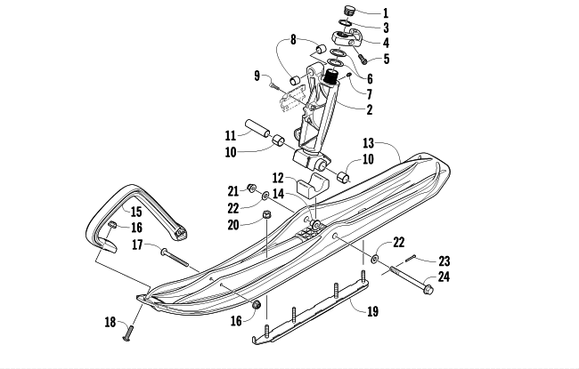 Parts Diagram for Arctic Cat 2012 TZ1 SNOWMOBILE SKI AND SPINDLE ASSEMBLY