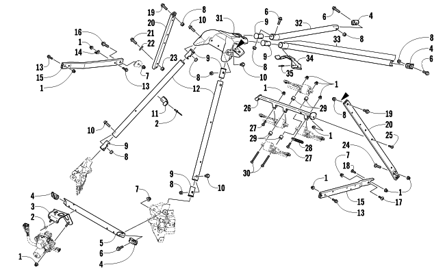 Parts Diagram for Arctic Cat 2012 F 800 SNO PRO SNOWMOBILE STEERING SUPPORT ASSEMBLY