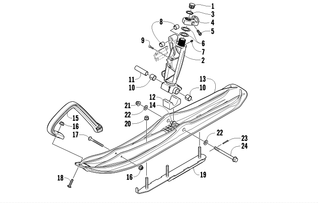 Parts Diagram for Arctic Cat 2012 F5 LXR SNOWMOBILE SKI AND SPINDLE ASSEMBLY