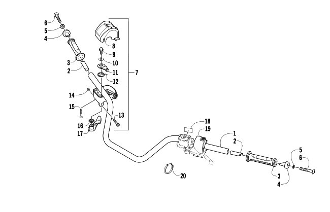 Parts Diagram for Arctic Cat 2014 450 ATV HANDLEBAR ASSEMBLY