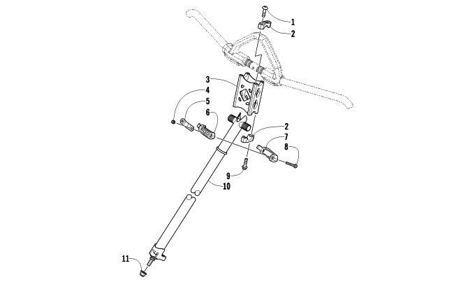 Parts Diagram for Arctic Cat 2013 XF 800 LXR SNOWMOBILE STEERING POST ASSEMBLY