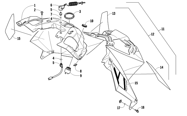 Parts Diagram for Arctic Cat 2012 M 800 HCR 153 SNOWMOBILE CONSOLE ASSEMBLY