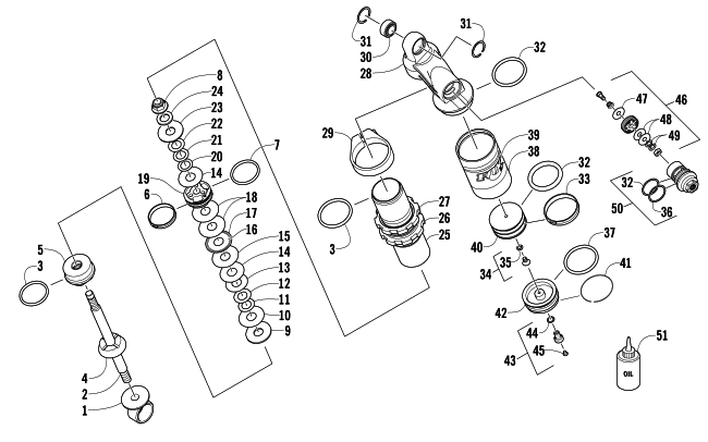Parts Diagram for Arctic Cat 2012 SNO PRO 600 CROSS COUNTRY SNOWMOBILE REAR SUSPENSION FRONT ARM SHOCK ABSORBER