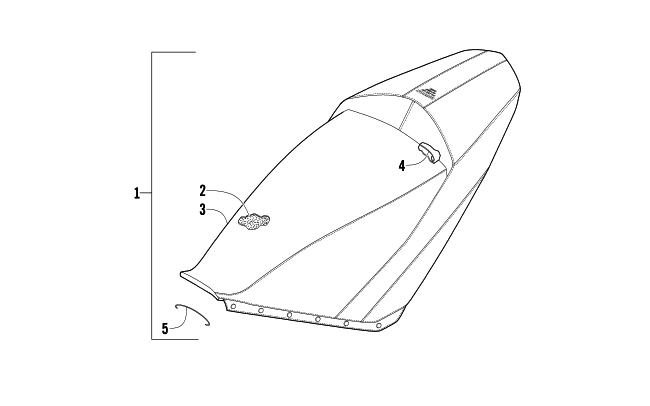 Parts Diagram for Arctic Cat 2012 SNO PRO 600 CROSS COUNTRY SNOWMOBILE SEAT ASSEMBLY