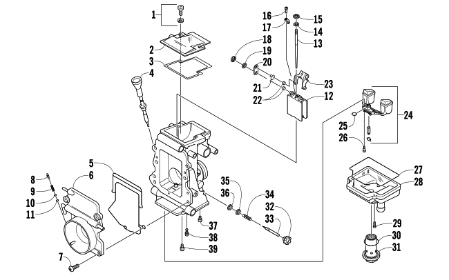 Parts Diagram for Arctic Cat 2012 SNO PRO 600 SNOWMOBILE CARBURETOR - INTERNAL PARTS