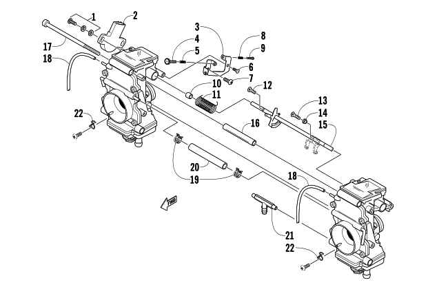 Parts Diagram for Arctic Cat 2012 SNO PRO 600 SNOWMOBILE CARBURETOR - EXTERNAL PARTS
