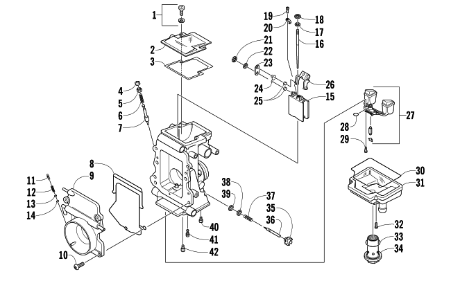 Parts Diagram for Arctic Cat 2016 ZR 6000 R SX SNOWMOBILE CARBURETOR - INTERNAL PARTS