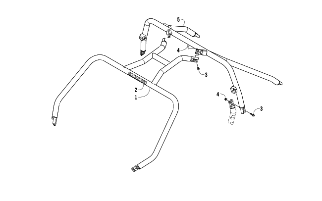 Parts Diagram for Arctic Cat 2014 WILD ATV ROPS ASSEMBLY