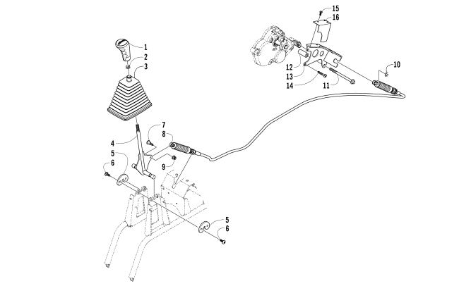Parts Diagram for Arctic Cat 2013 WILDCAT 1000 LTD ATV SHIFTER ASSEMBLY
