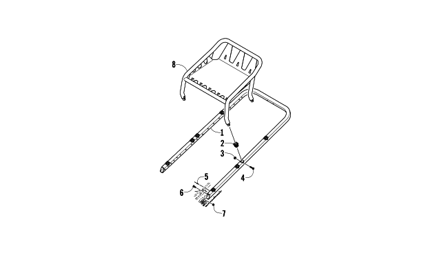 Parts Diagram for Arctic Cat 2013 XF 800 CROSS-TOUR SNOWMOBILE REAR BUMPER AND RACK ASSEMBLY
