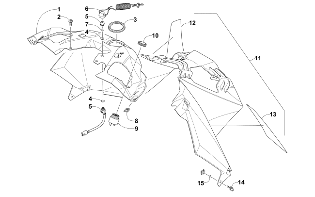 Parts Diagram for Arctic Cat 2013 M 800 HCR 153 SNOWMOBILE CONSOLE ASSEMBLY