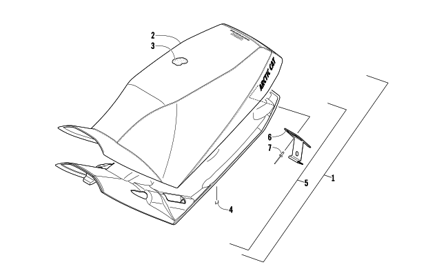 Parts Diagram for Arctic Cat 2013 M 800 HCR 153 SNOWMOBILE SEAT ASSEMBLY