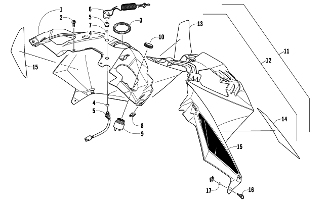 Parts Diagram for Arctic Cat 2013 F 1100 TURBO SNO PRO RR SNOWMOBILE CONSOLE ASSEMBLY
