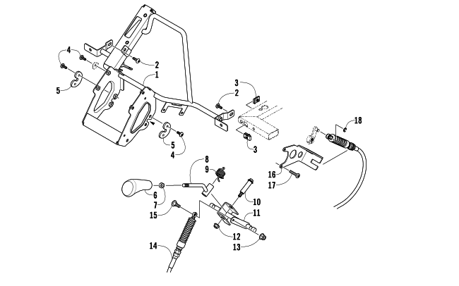 Parts Diagram for Arctic Cat 2013 PROWLER 1000 XTZ ATV SHIFTER ASSEMBLY