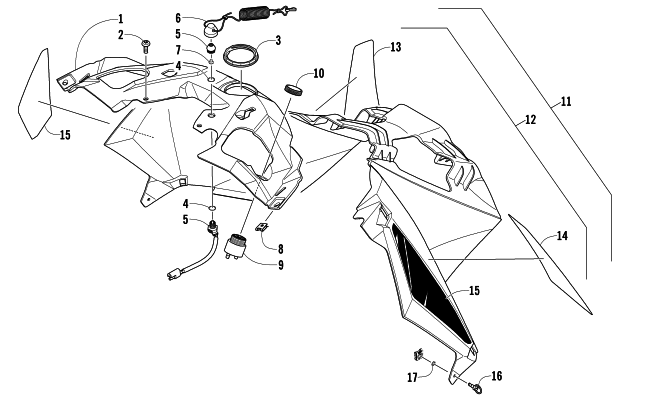 Parts Diagram for Arctic Cat 2013 F 800 SNO PRO RR SNOWMOBILE CONSOLE ASSEMBLY