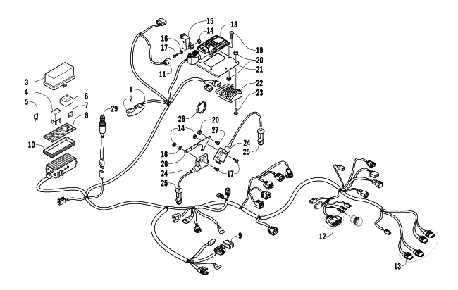 Parts Diagram for Arctic Cat 2014 1000 MUD PRO LTD ATV WIRING HARNESS ASSEMBLY