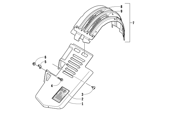 Parts Diagram for Arctic Cat 2013 F 800 LXR SNOWMOBILE BELT GUARD ASSEMBLY