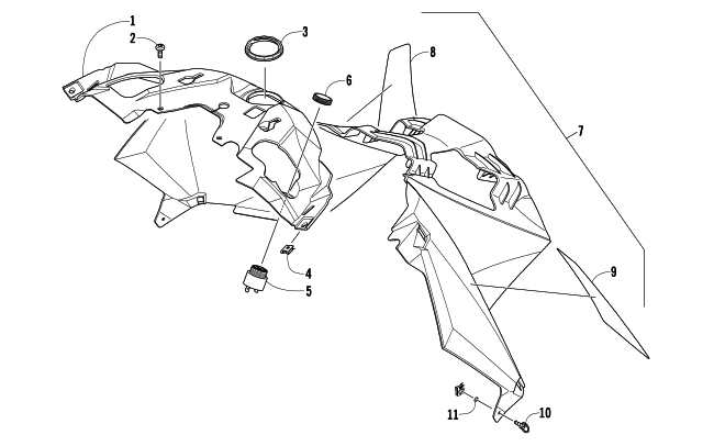 Parts Diagram for Arctic Cat 2013 M 1100 TURBO SNO PRO 162 SNOWMOBILE CONSOLE ASSEMBLY