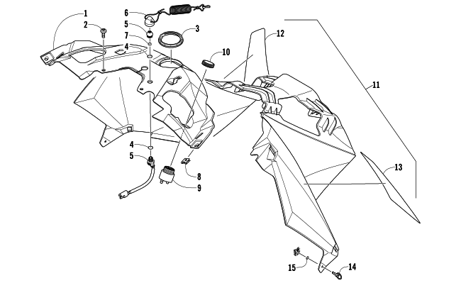 Parts Diagram for Arctic Cat 2014 M 9000 HCR 162 SNOWMOBILE CONSOLE ASSEMBLY