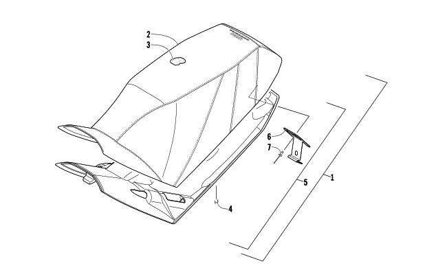 Parts Diagram for Arctic Cat 2013 XF 800 HIGH COUNTRY SNO PRO LTD SNOWMOBILE SEAT ASSEMBLY