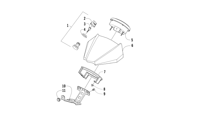 Parts Diagram for Arctic Cat 2014 XC 450 EFI / ATV INSTRUMENT POD ASSEMBLY